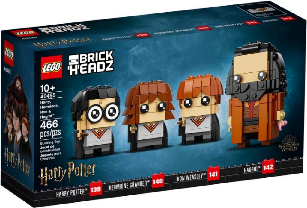 40495 harry hermione ron hagrid lego brickheadz comprar
