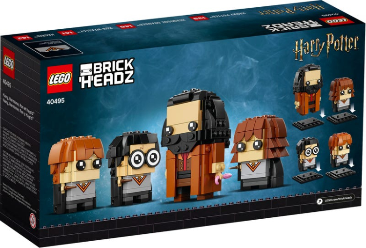 40495 harry hermione ron hagrid lego brickheadz comprar