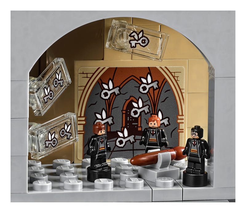 71043 castillo de hogwarts lego harry potter minifiguras detalles