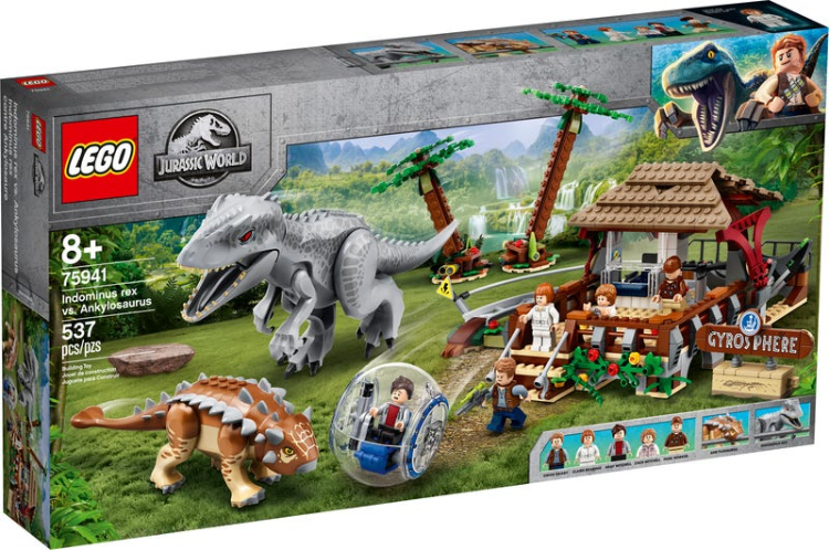 75941 indominus rex vs ankylosaurus lego jurassic world comprar