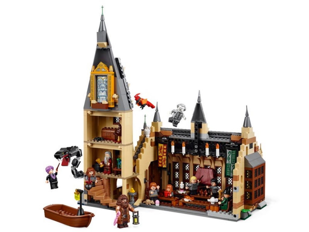 75954 Gran comedor de Hogwarts Lego Harry Potter detalle interior
