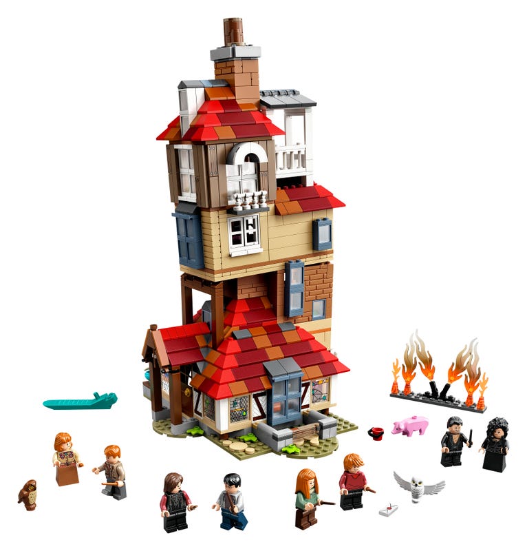 75980 Ataque en la Madriguera Lego Harry Potter set completo