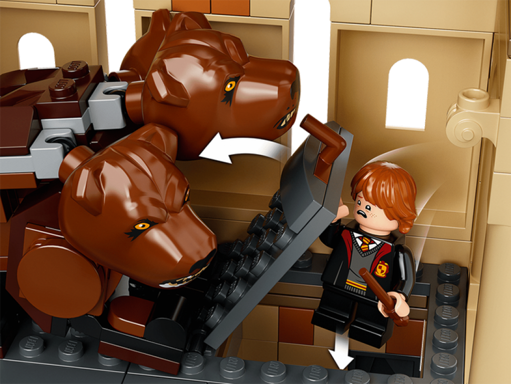 76387 Hogwarts Encuentro con Fluffy Lego Harry Potter detalle minifiguras