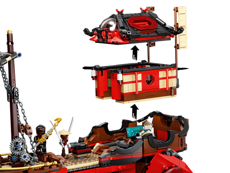 Barco de Asalto Ninja 71705 Lego detalle