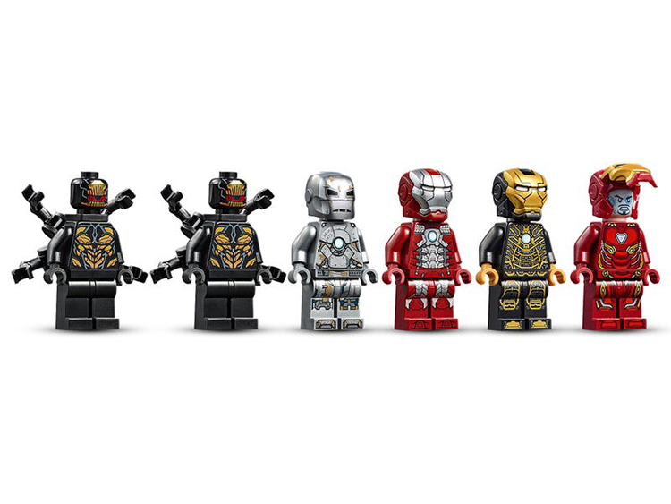 76125 Iron Man Sala de Armaduras Lego Marvel minifiguras