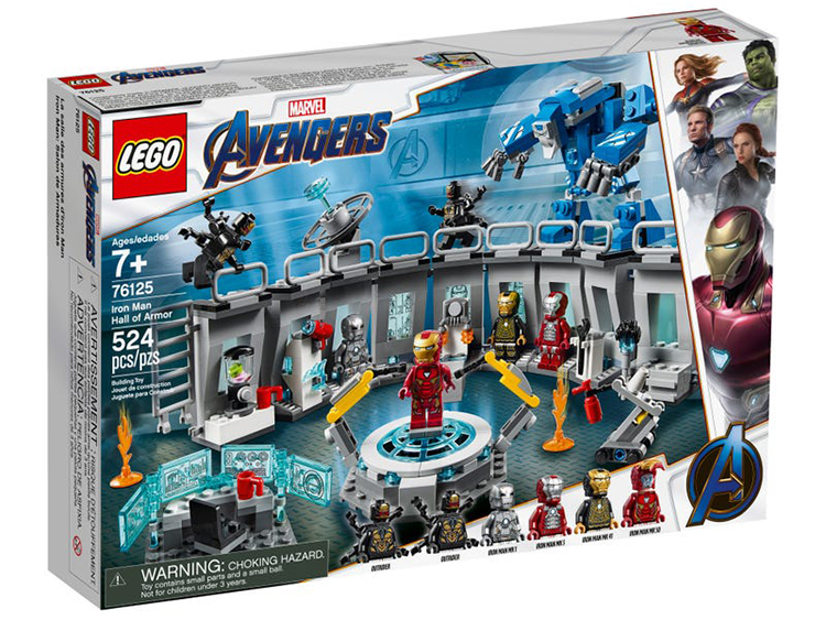 76125 Iron Man Sala de Armaduras Lego Marvel unboxing