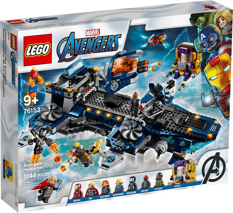 76153 Helitransporte de los Vengadores Lego Marvel caja