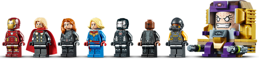 76153 Helitransporte de los Vengadores Lego Marvel minifiguras