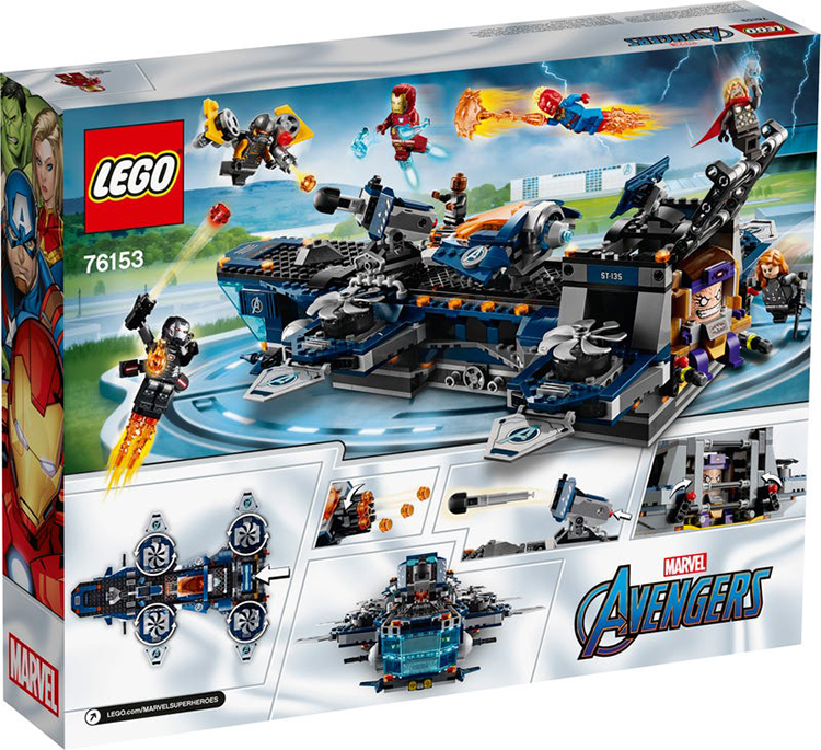 76153 Helitransporte de los Vengadores Lego Marvel unboxing