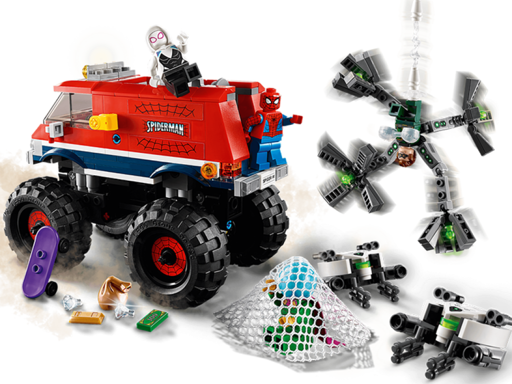 76174 Monster Truck de Spider-Man vs. Mysterio Lego Marvel review completa