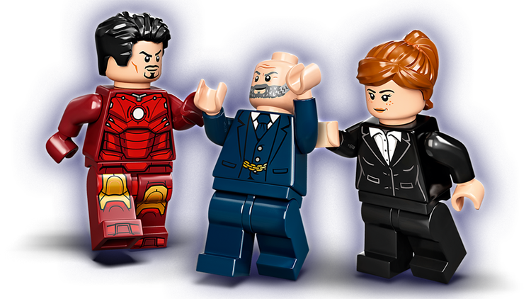 76190 Iron Man Caos de Iron Monger Lego Marvel minifiguras