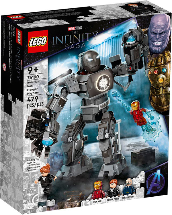 76190 Iron Man Caos de Iron Monger Lego Marvel unboxing
