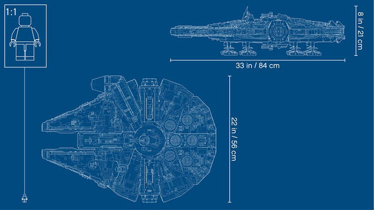 75192 Millennium Falcon Lego Star Wars instrucciones