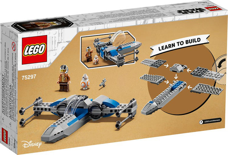 75297 Ala-X de la Resistencia Lego Star Wars unboxing
