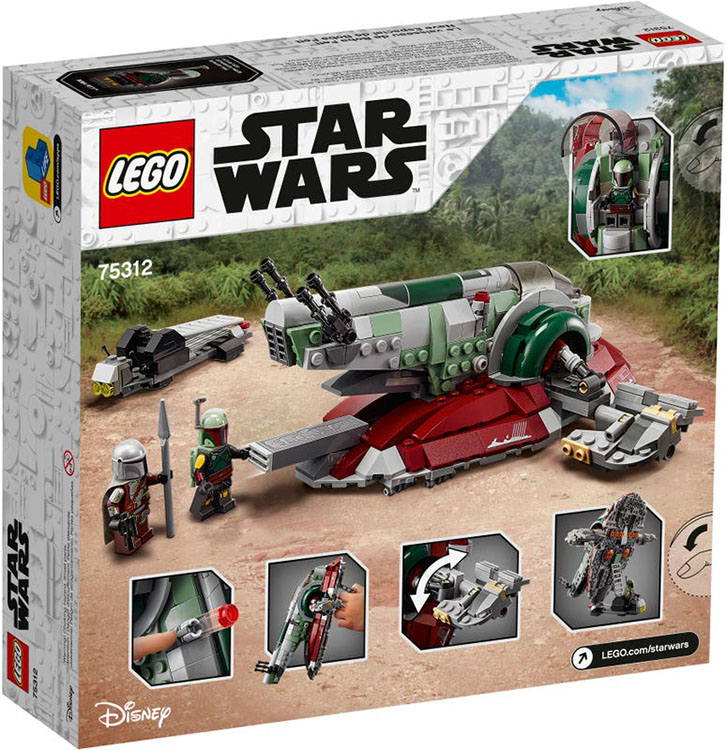 75312 Nave Estelar de Boba Fett Lego Star Wars caja