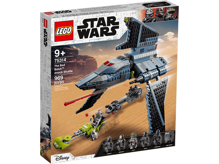 75314 The Bad Batch Lanzadera de Ataque Lego Star Wars caja