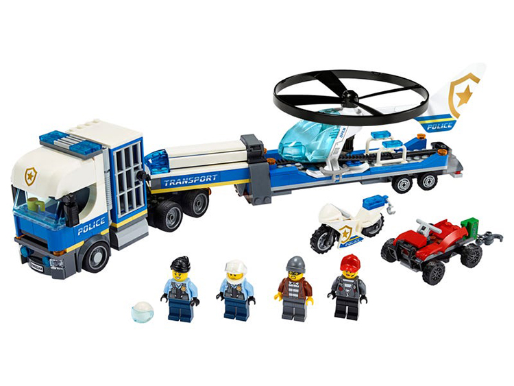 60244 Policia Camion de Transporte del Helicoptero Lego City review